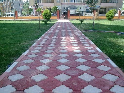  kırmızı beyaz yer taşı